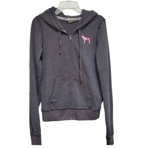 Victoria's Secret PINK Black & Pink Sequin Ladies Jacket Size SP